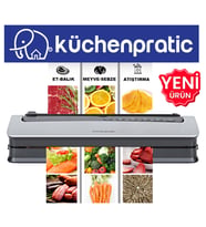 Küchen Pratic VS6310 Ev Tipi Elektrikli Vakum Makinesi + 10 Adet Vakum Poşeti