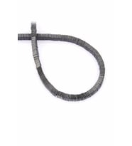 Hematit Doğal Taş Parlak Füme Rondela Kesim 4x1mm Dizi [AA]