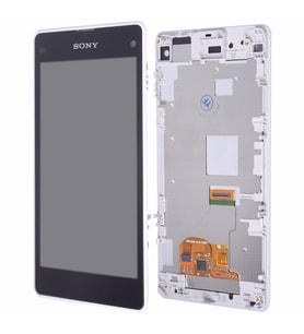 Sony Xperia Z1 Mini Lcd Ekran Dokunmatik Çıtalı A+++Süper Kalite (Beyaz)