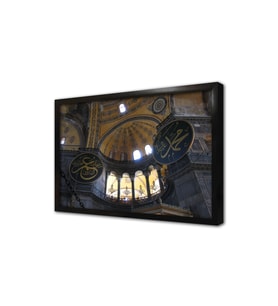 Ayasofya İç Mekan Çekim Çerçeveli Mdf Tablo