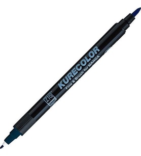 Zig Kurecolor Fine & Brush for MANGA Marker Çizim Kalemi 339 Peacock Blue 