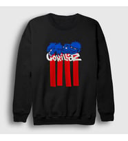 Presmono Unisex Siyah Blocks Gorillaz Sweatshirt 54206tt