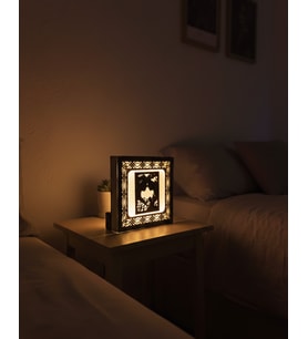 Yaşam Alanınıza Işıltılı Bir Dokunuş Lazer Kesim Pilli LED Işıklı Gece lambası