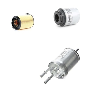 Bosch Filtre Bakım Seti Volkswagen Beetle 1.2 CBZB Motor 2011-2018 Hava + Yağ f. + Yakıt Filtre Bosch