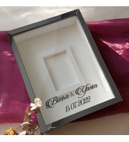 30x40 Cm Füme Pleksi Kaplı Fotoğraf Alanlı Model Tasarım Gül Kutusu Anı Çerçevesi! Ayna Çerçeve!(Fotoğraf Hediye)
