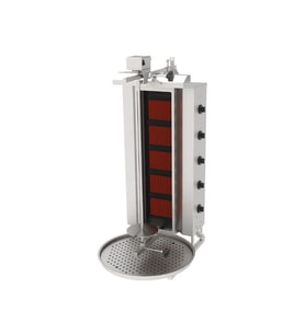 Atalay ADGC-5-U Döner Makineleri Gazlı Camlı Üstten Motorlu - 5 Radyanlı - 230 V