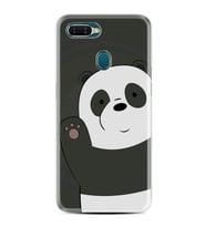 Oppo A5S A15 A16 A54 A55 A73 A74 Kılıf Desemli Silikon Hello Panda 1709