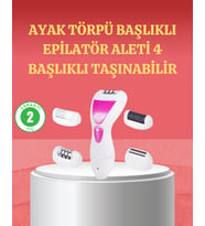 4 Başlıklı Kablosuz Şarjlı Epilasyon