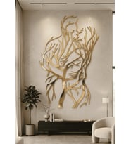 Ebedi Bağ Serisi – Modern Duvar Sanatı 120 cm ve 200 cm - 4 farklı renk (Gold)