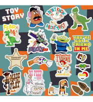 Toy Story Sticker Seti-1 Laptop Notebook Telefon Etiket