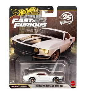 Hot Wheels Premium - 1969 Ford Mustang Boss 302 - Fast & Furious (1/64) 25th Anniversary