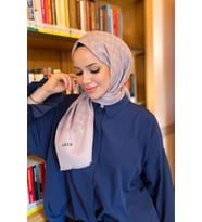 Elegance Monogram Şal - 1090100-991 - Lila