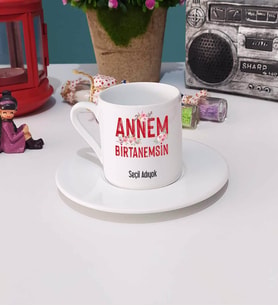 Anneler Günü Hediyesi Anneye Hediye - 7 - Türk Kahvesi Fincanı