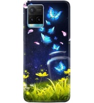 Vivo Y11S Y21S Y20 Y20S Y70 Kılıf Desemli Silikon Neon Butterflys 1309