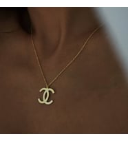 Kişiye Özel 925 Ayar Gümüş Chanel Kolye