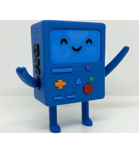 BMO Adventure Time Figürü - 3D Baskı Neşeli Oyun Konsolu Biblosu - Koleksiyonluk Gamer Masası Dekoru
