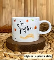 Kişiye Özel İsimli Nescafe Fincanı Romantik Şerit