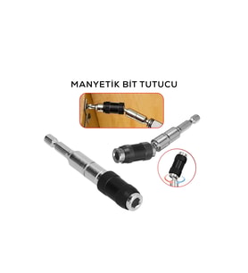 Manyetik Bit Tutucu - Mafsallı - Döner Başlık