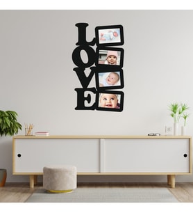 Love Çerçeveli Fotoğraf Duvar Tablosu 4 Resimli