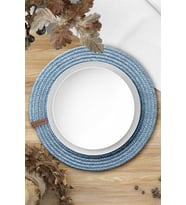 Koza Home Cesta El Yapımı Örgü Turkuaz Supla 37x37 4000