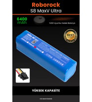 Roborock S8 Maxv Ultra 6400mAh Robot Süpürge Bataryası - Gerçek Kapasite, Maksimum Güvenlik