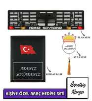 İSİMLİ PLAKALIK KİŞİYE ÖZEL ARAÇ PLAKALIK-RUHSAT KABI-AYNA SÜSÜ