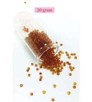 Dökme Cam Kum Boncuk (8/0) 3 mm - 20 Gram - Şeffaf Açık Kahve - BNC148