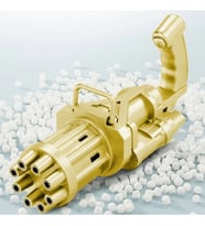 GOLD ÇOKLU KÖPÜK ATAN KÖPÜK TABANCASI BUBBLES GUN BALONCUK TABANCASI PİLLİ KÖPÜK MAKİNASI GOLD GUN