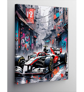 Kanvas Tablo Formula 1 Aracı