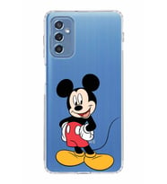 Samsung Galaxy M52  Kamera Korumalı Kapak Mickey Mouse Tasarımlı  Şeffaf  Kılıf