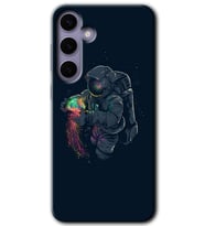 Galaxy S24 Kılıf HD Desen Baskılı Kılıf - Astronot Kıyafeti