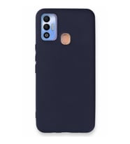 Tecno Spark 7T Kılıf First Silikon - Lacivert