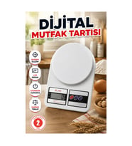 Dijital Mutfak Tartısı 1 g Hassasiyetli LCD Ekranlı Otomatik Kapanma