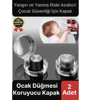 Özel Üretim Pratik Yangın Yanma Önleyici Çocuk Güvenlik Fırın Gaz Ocak Düğmesi Koruyucu Kapak 2 Adet