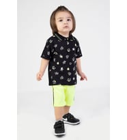 Erkek Bebek Lacos Üst Yazlık Basic Alt-Üst Takım 6-24 ay (Siyah)