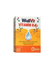 WellVit D3K2 Vitamin D3 ve Vitamin K2 Sprey 30ml