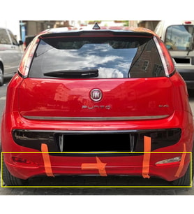 Fiat Punto Evo Arka Ek Makyajlı Kasa 2009 2010 2011 2012 Mat Siyah Plastik
