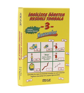 İngilizce Öğreten Resimli Tombala - 3 (Kavramlar)