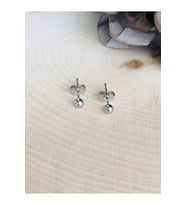 GÜMÜŞ RENK MİNİMAL TOP ÇELİK KÜPE 4MM 316L2921