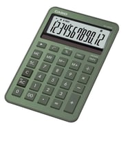 Casio MS-200DQ-GN 12 Hane Puslu Yeşil Üstü Hesap Makinesi