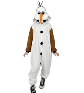 Olaf Kostümü Karlar Ülkesi Olaf Pijama Tulum Kostüm