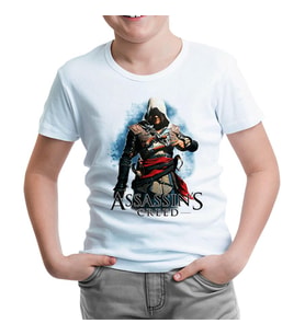 Assassin's Creed Beyaz Çocuk Tshirt