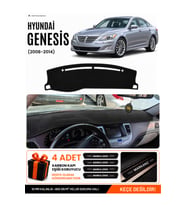 e-biz HYUNDAİ GENESİS (2008-2014) Uyumlu Torpido Koruma, Torpido Örtüsü, Torpido Kılıfı - Siyah - HU020
