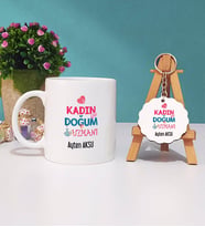 Kadın Doğum Uzmanı Kupa Bardak ve Anahtarlık
