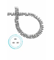 Hematit Taşı Parlak Gümüş 5x2mm Doğal Taş Dizi