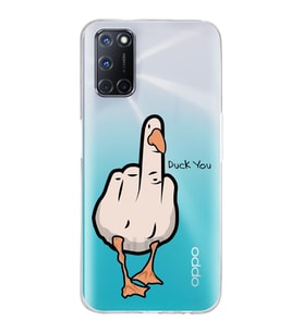 Oppo A52/A72/A92 Uyumlu Duck You Tasarımlı Şeffaf Telefon Kılıfı