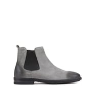 Shoetyle - Gri Süet Deri Erkek Chelsea Bot 250-201