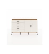 Arges Konsol 2 Raflı 5 Çekmeceli 2 Kapaklı 176x30x99 Çam-Aytaşı