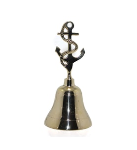 Pirinç Çapalı El Çanı 17*8 cm