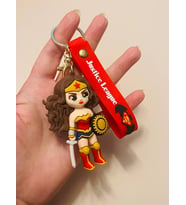 Wonder Woman 3D Silikon Anahtarlık Karakter Çanta & Araba Süsü